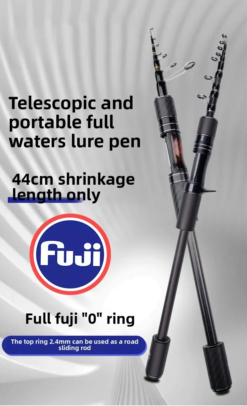 Caña telescópica de pesca Micro portátil Universal