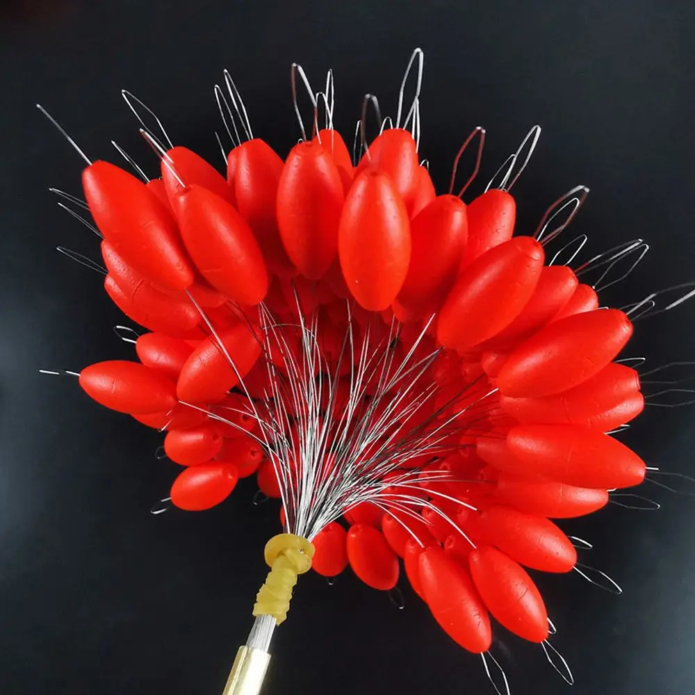 Flotador de pesca ovalado Stopper con conector y gránulos flotantes - imagen 2