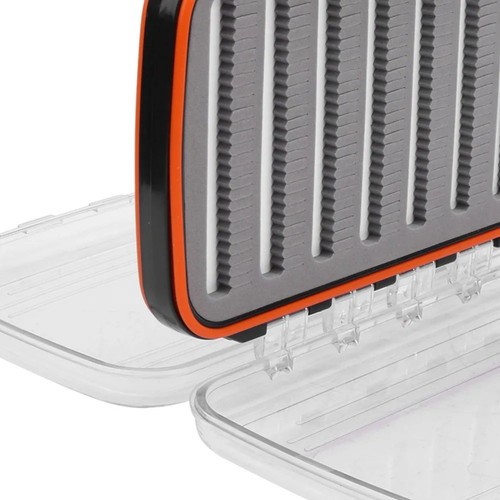 Caja almacenamiento señuelos de pesca mosca doble cara impermeable PP - imagen 3
