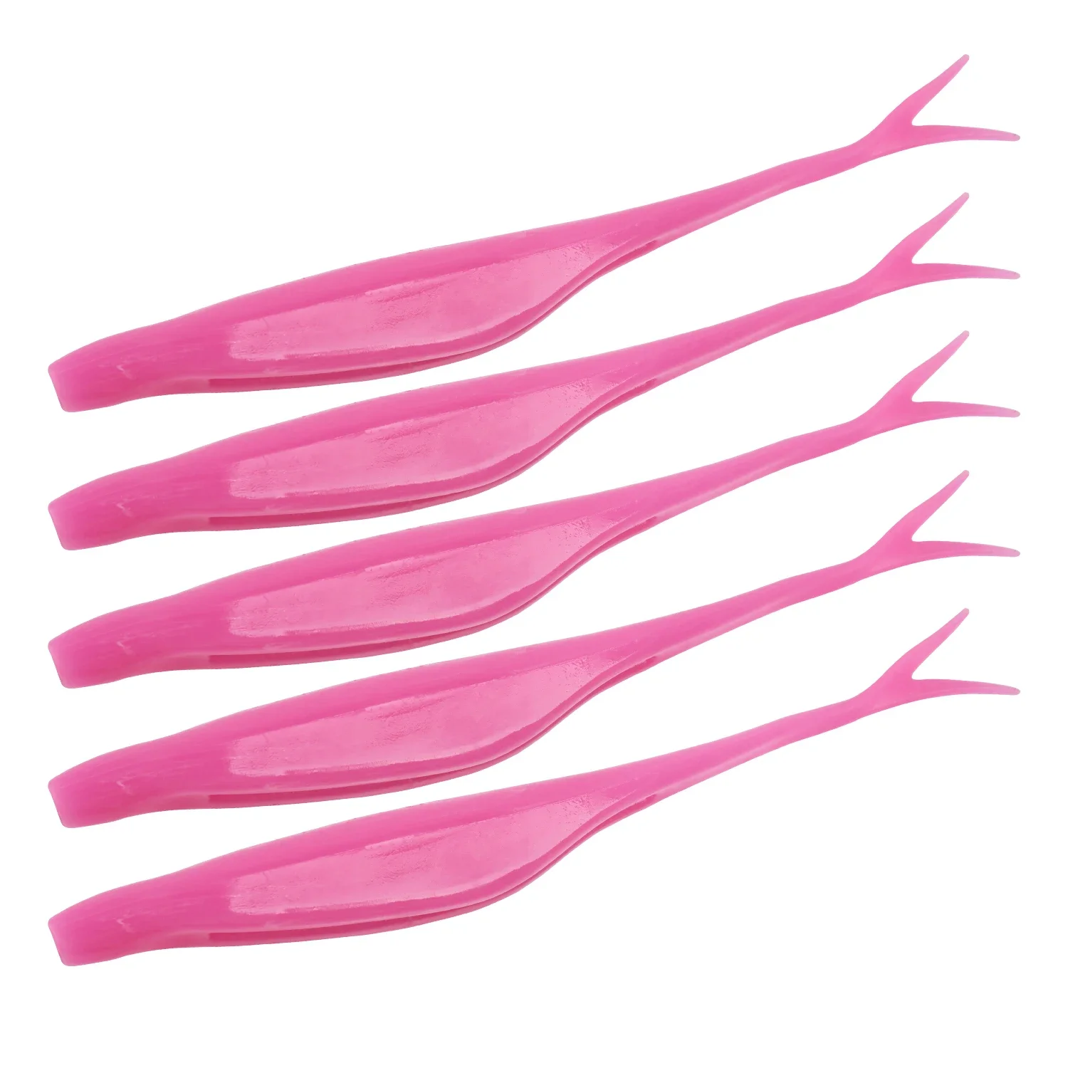 Señuelo rosa con acabado PVC y cuerpo tipo soft