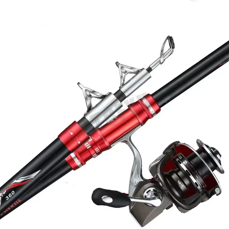 Caña Telescópica Carbono 50kg Marina – Lance pesado desde barco - imagen 2