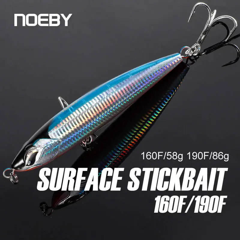 Noeby Big Pencil Stickbait flotante para pesca de superficie GT