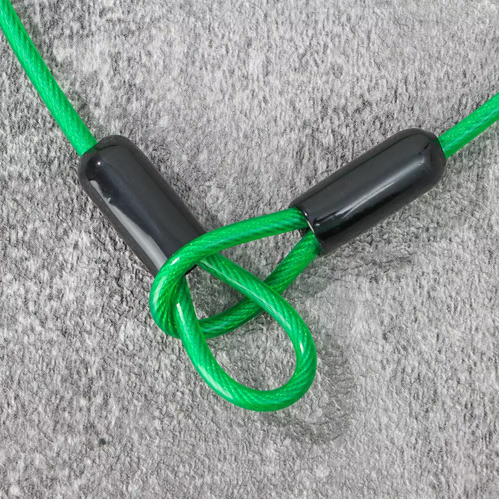 Candado de bicicleta en uso práctico