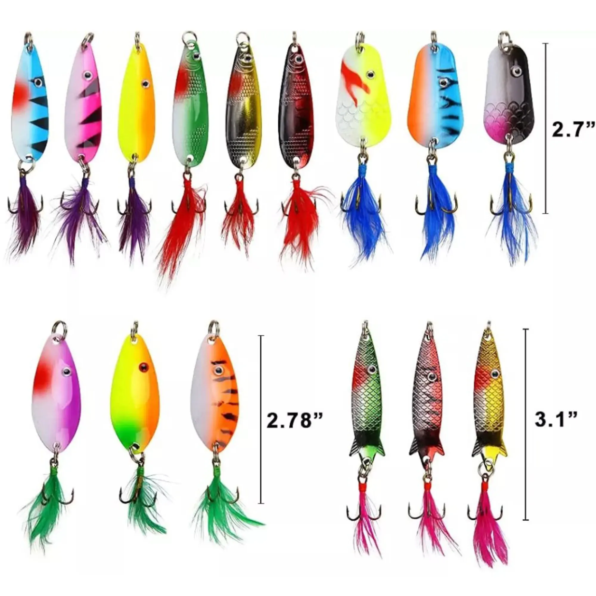 Spinnerbait y swimbait con plumas