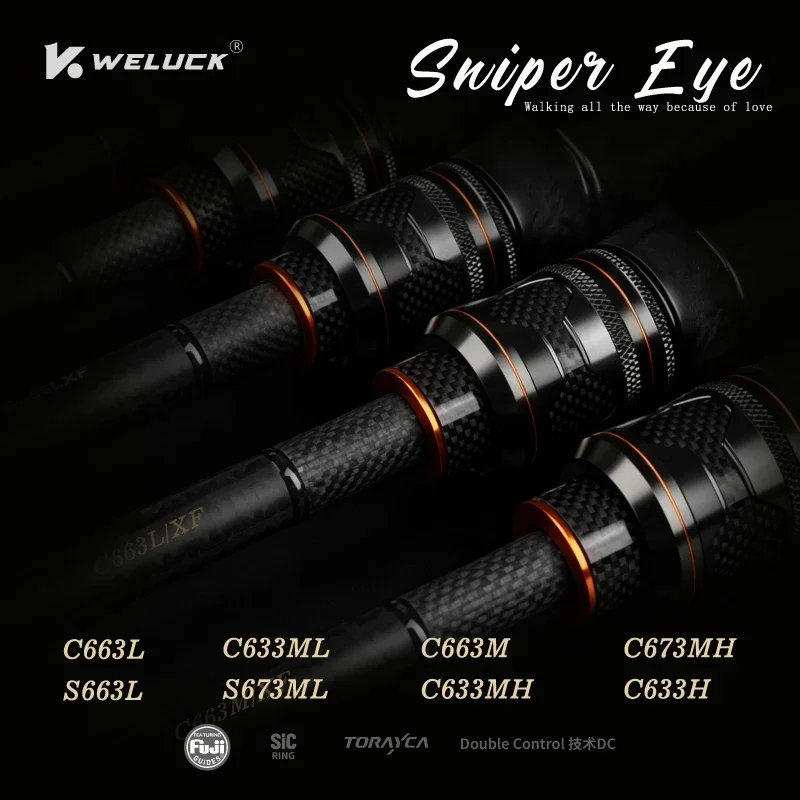 Caña de pescar Weluck Sniper Eye Toray T1100+ M40X Fuji SIC XF - imagen 3