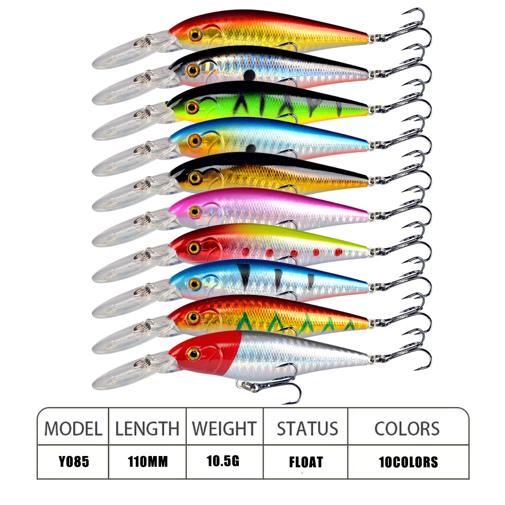 MINNOW Wobbler 11cm – Señuelo flotante 10,5g - imagen 5