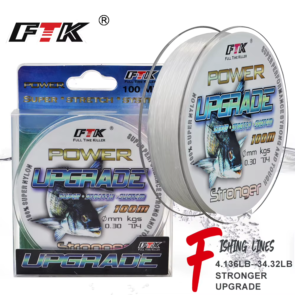 Nylon de Pesca FTK Super – Alta resistencia para lubina y carpa