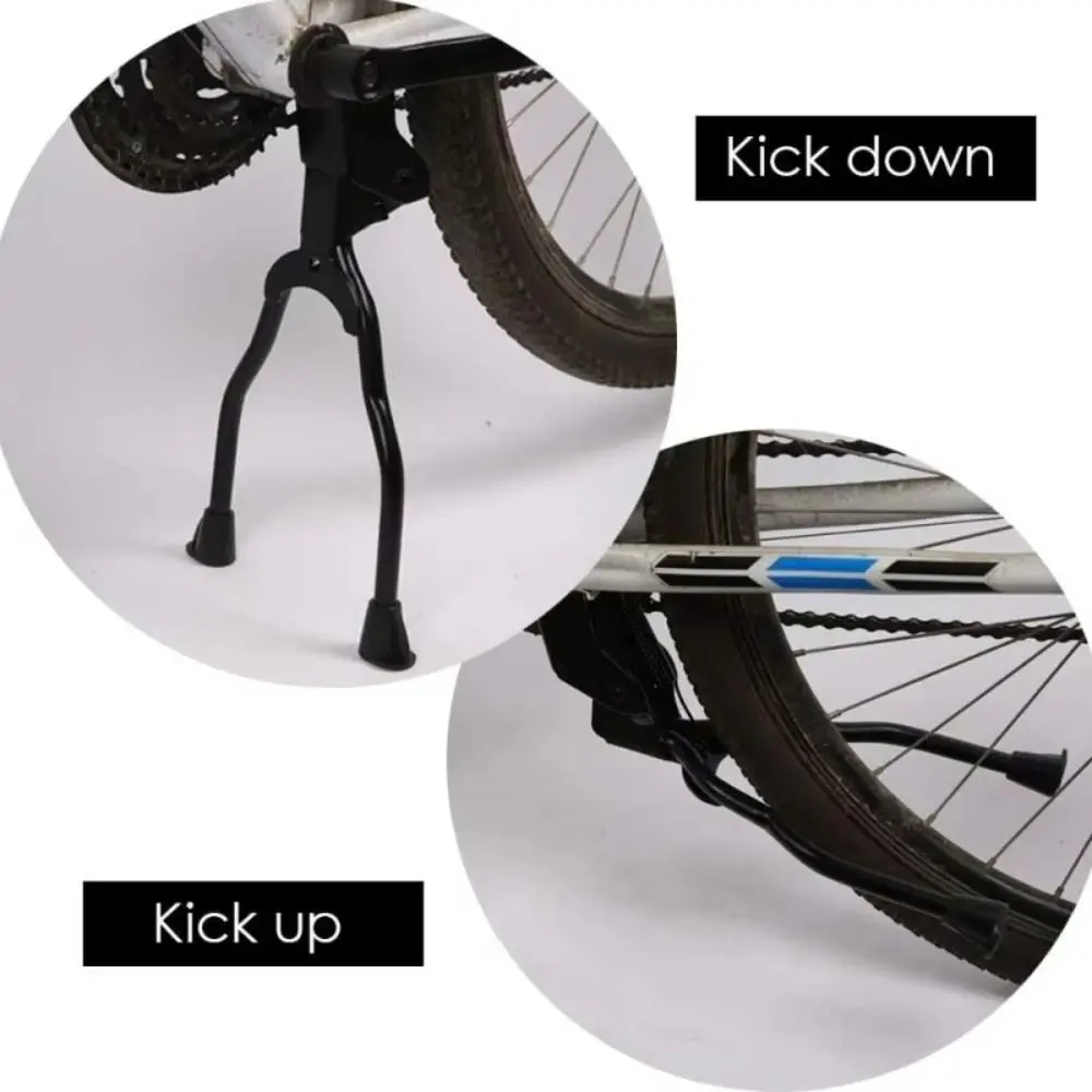 Soporte Bicicleta Plegable Negro de Hierro Doble Pata Intermedio - imagen 3
