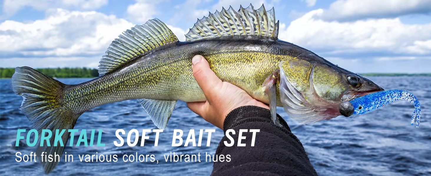 Swimbaits Forktail con detalles 3D y cola dividida