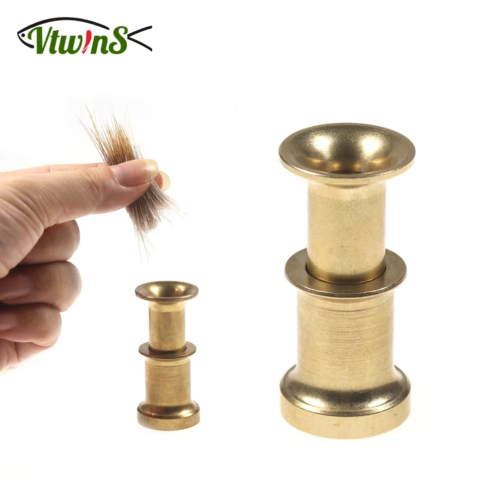 Apilador de pelo de latón desmontable para atado de mosca y trucha - imagen 3