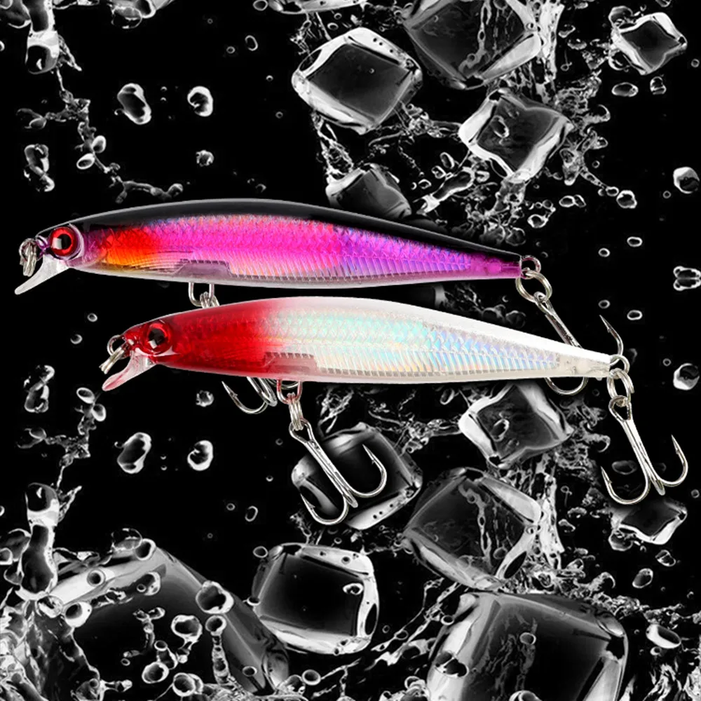 Señuelo Wobbler Minnow ojos 3D para lubina y carpa de plástico