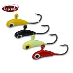 TAKEDO Cabeza de Plomo para Pesca en Hielo – Mini Jig Luminosa