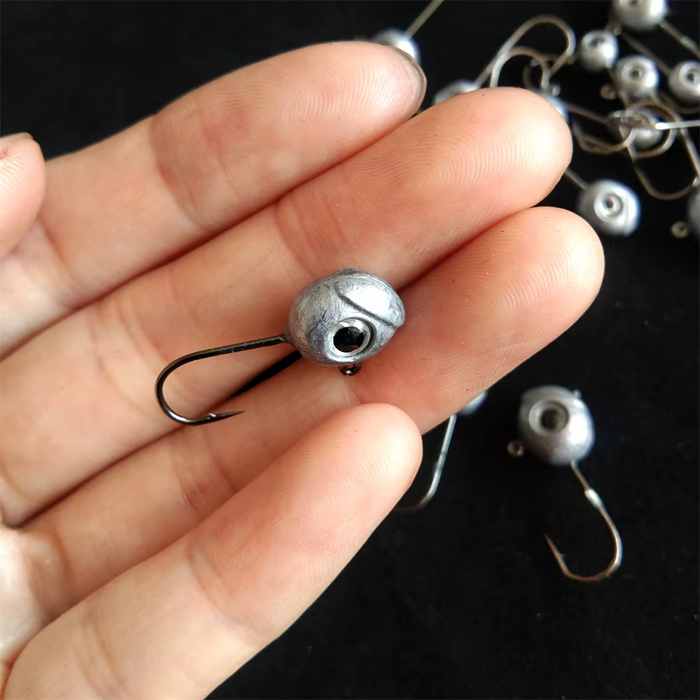 Swolfy AJING – Anzuelos Jig Head con ojos 3D para softbait ultraligeros - imagen 4