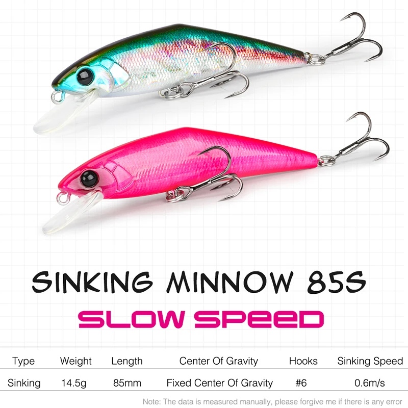 Tsurinoya Minnow Jerkbait señuelo para costa, roca y barco - imagen 4
