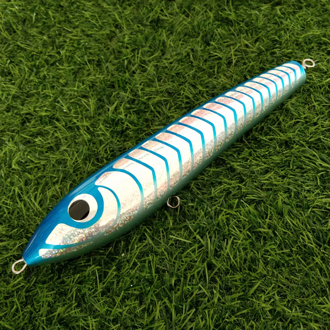 Swolfy Señuelo Lápiz Madera Rosa Popper Pesca Alta Mar - imagen 3