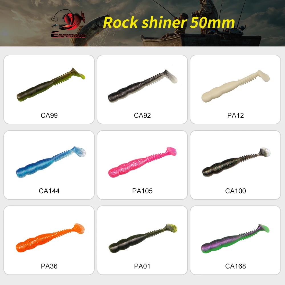 ESFISHING Ripple Shad Easy Shiner, señuelo blando para lucio - imagen 3