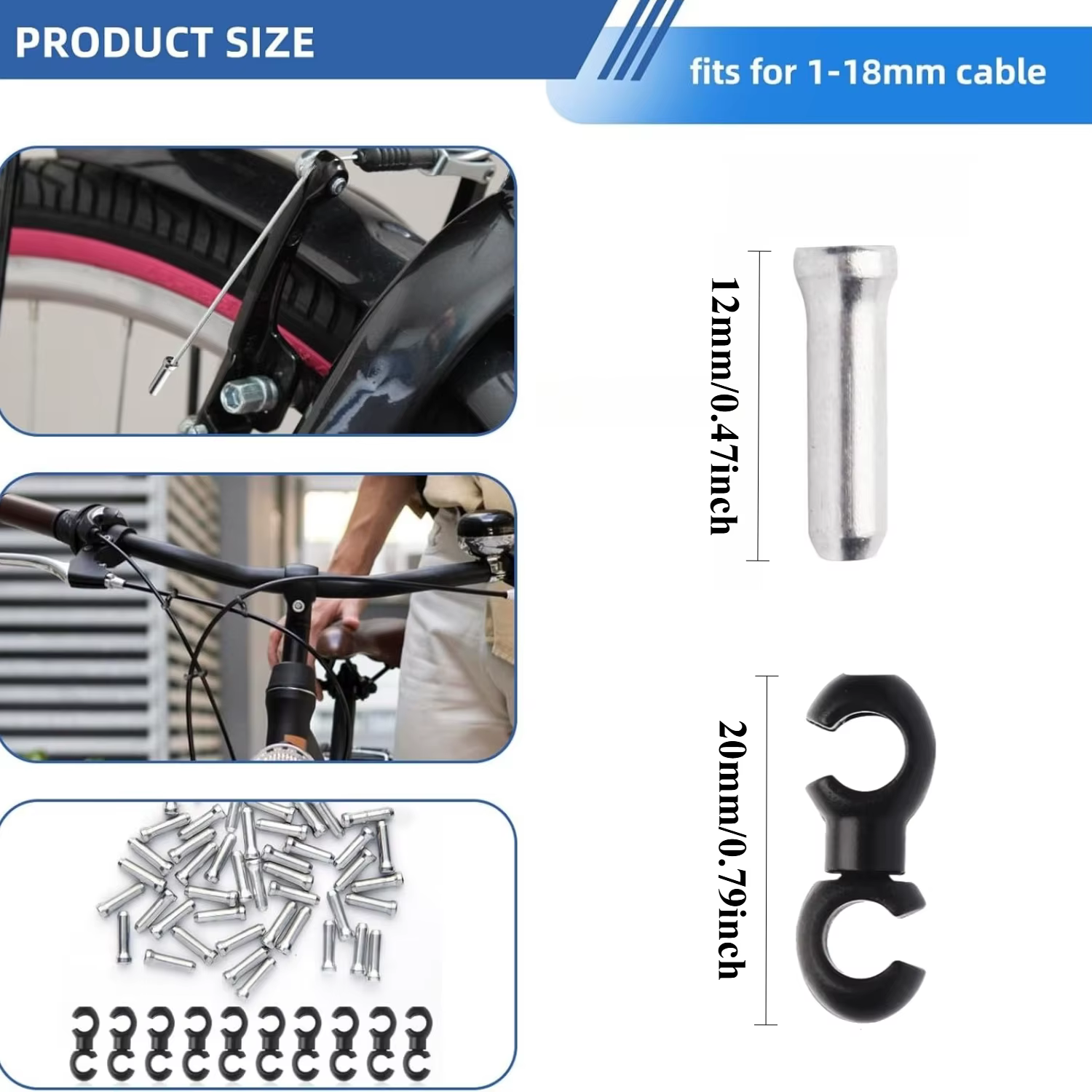Tapas Giratorias para Cables de Freno MTB - imagen 2