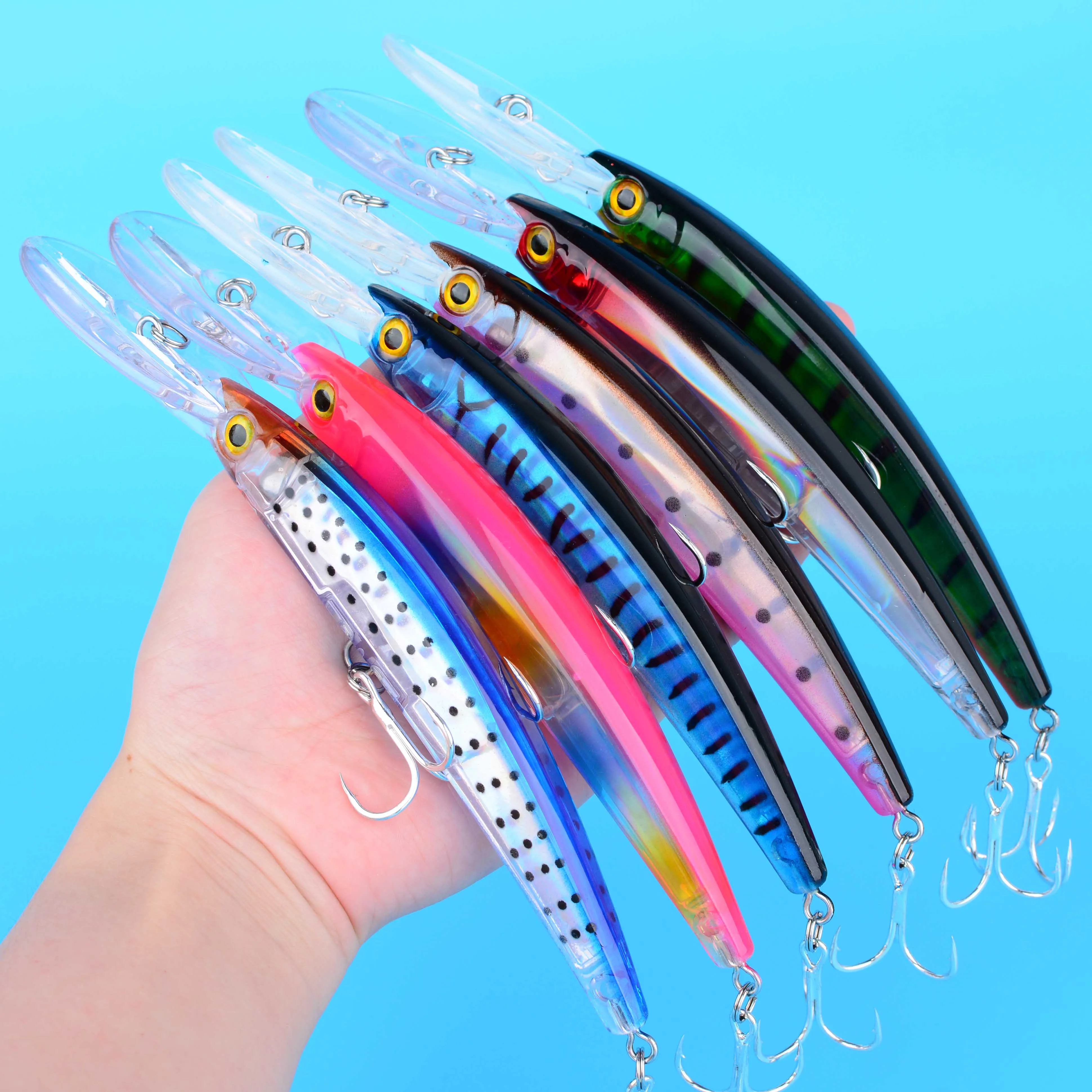 Crankbait para lubina – Señuelo Minnow Wobbler duro - imagen 5