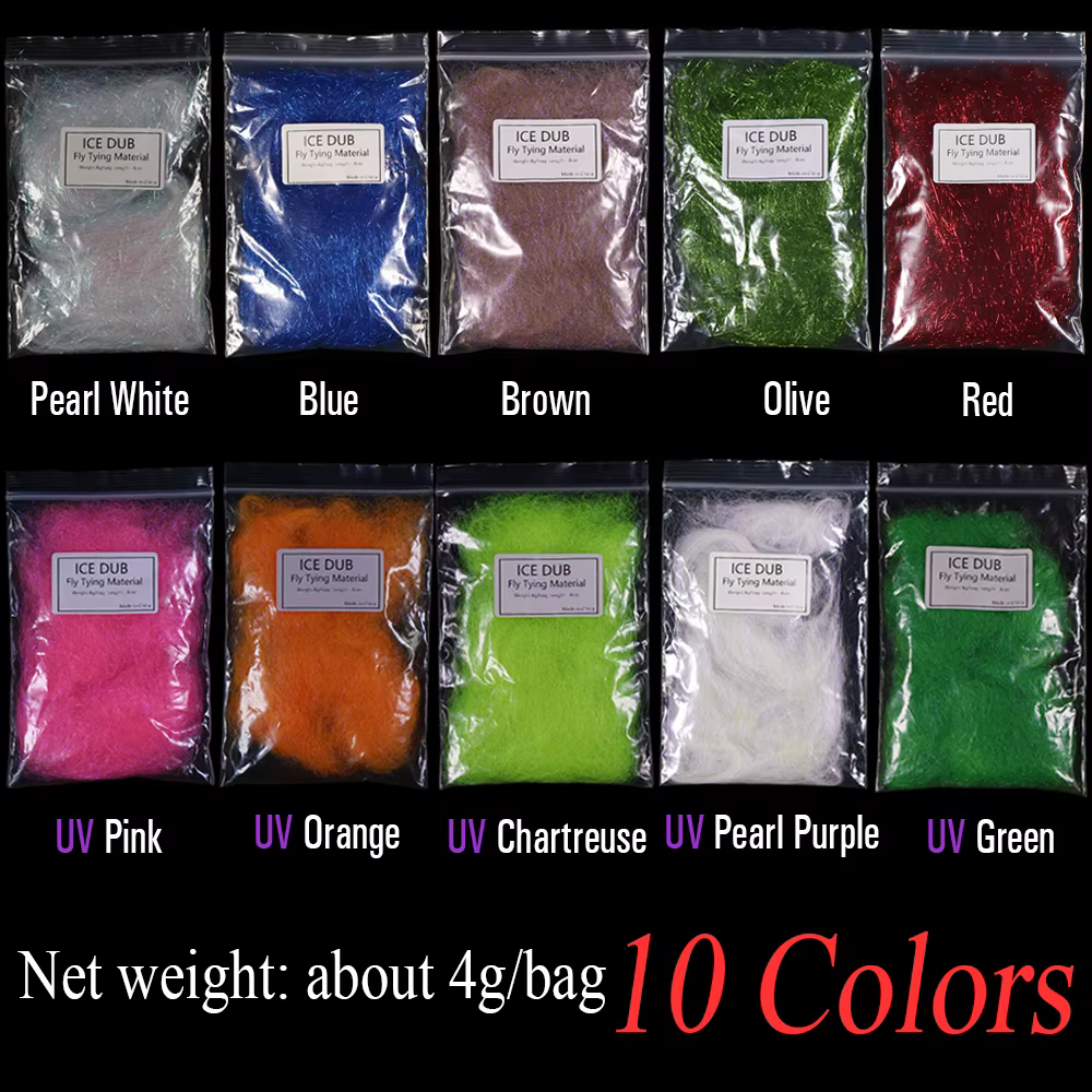 Wifreo Material de doblaje hielo para moscas ninfa - imagen 5
