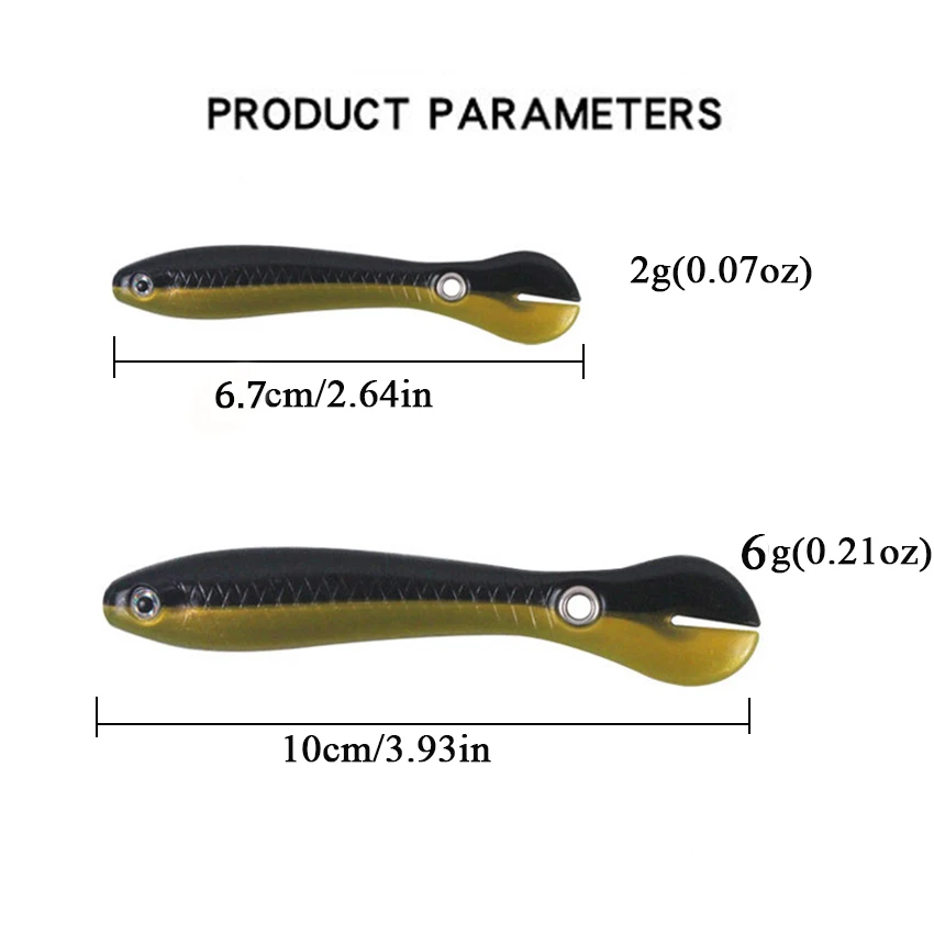 Señuelo wobbler de silicona – Lombriz biónica para pesca ligera - imagen 4