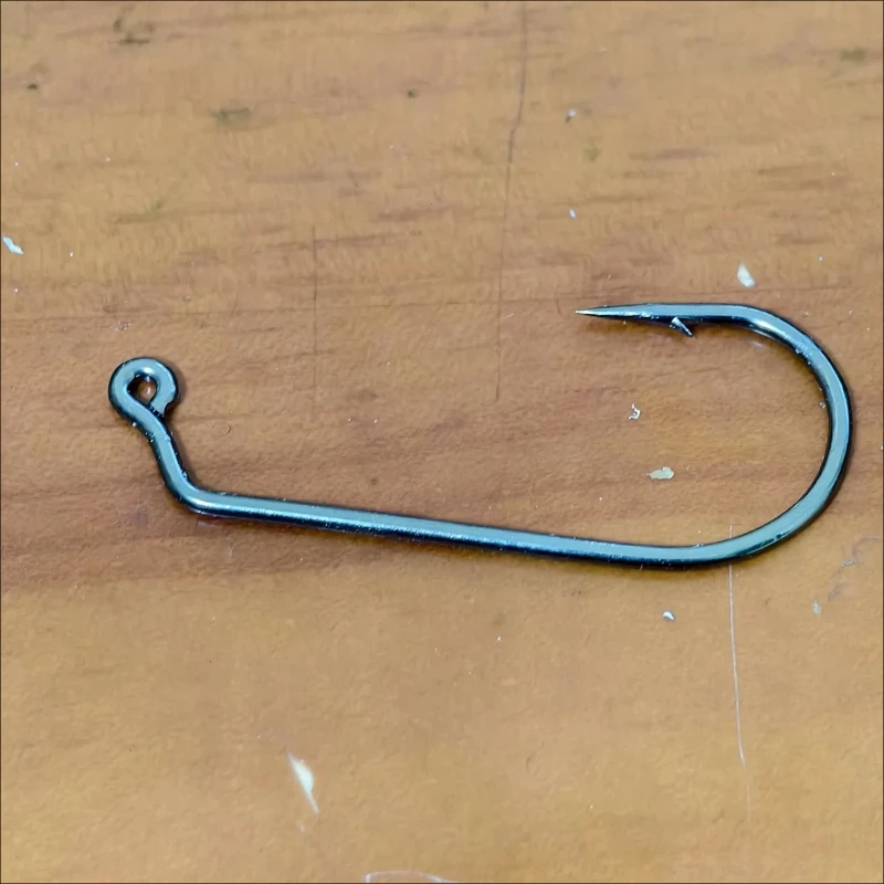 Jig head offset acero al carbono boca ancha para vinilo surf - imagen 4