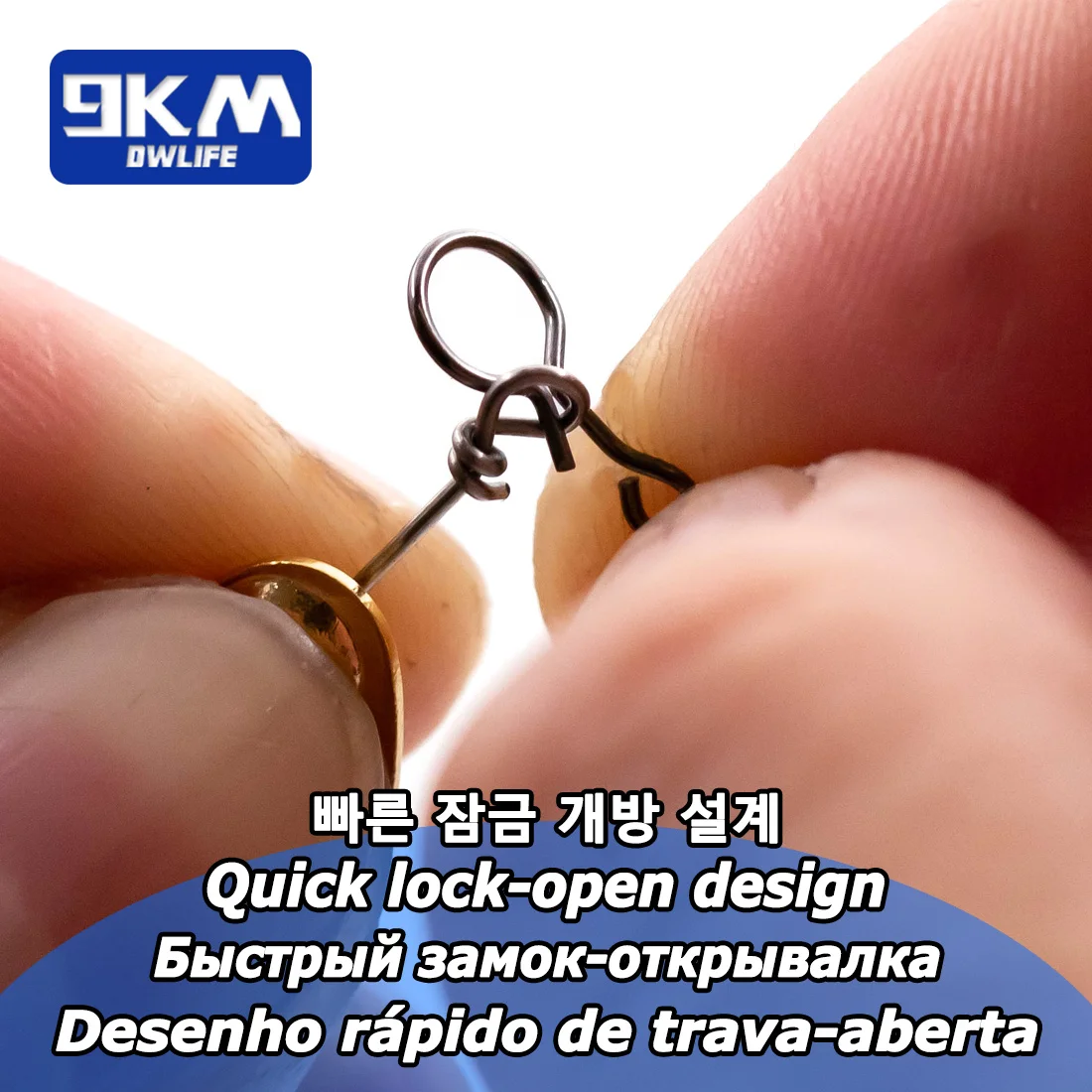 Gancho mosca conector señuelo y anillos para trucha premium calidad - imagen 4
