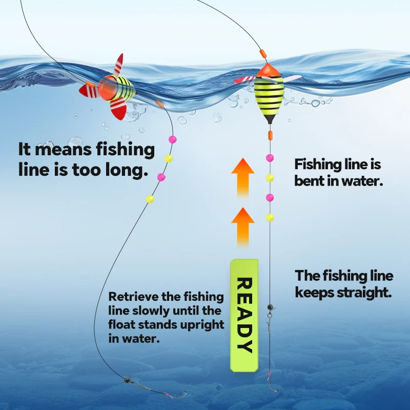 Conjunto señuelos giratorios flotantes para pesca con anzuelo - imagen 2