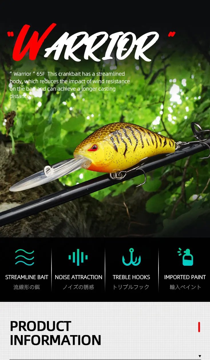 Vista del crankbait LETOYO