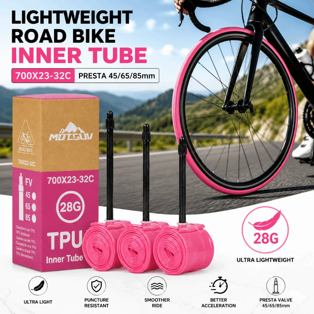 Cámara interior bicicleta de carretera válvula Presta TPU - imagen 4
