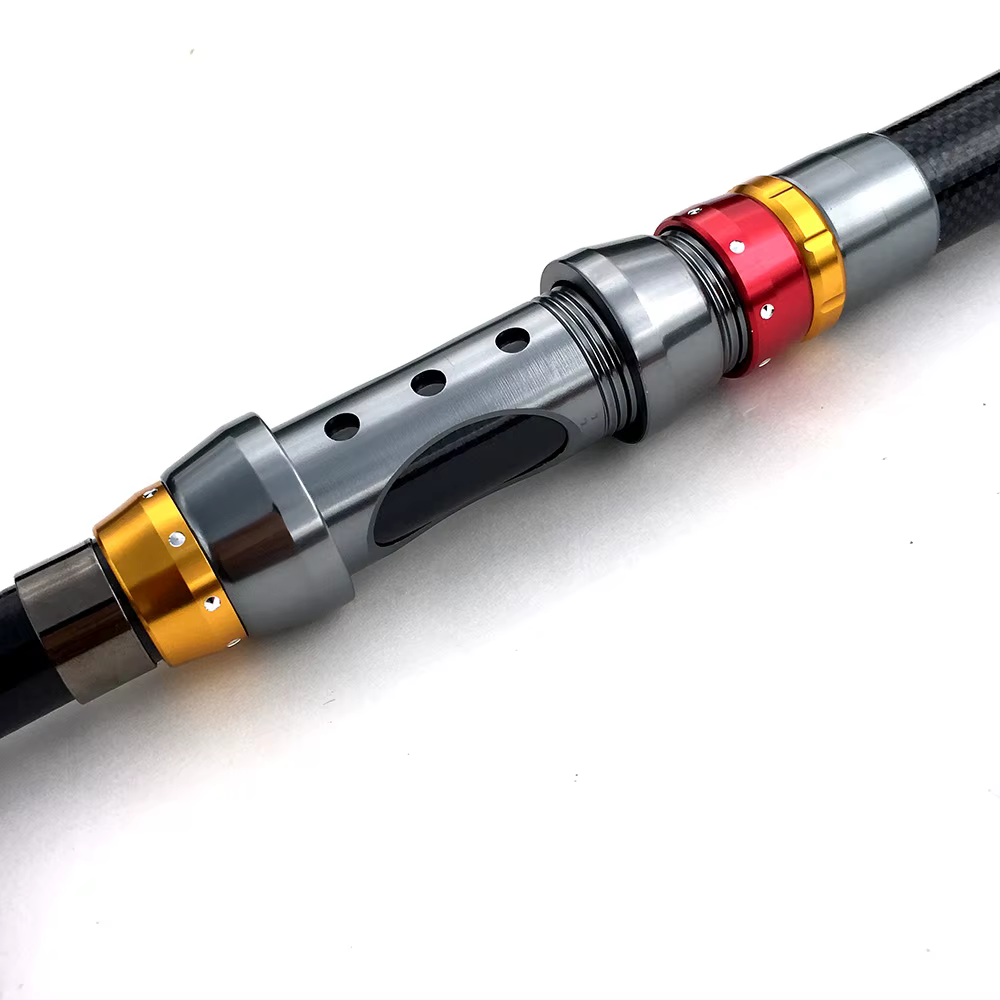 Caña de pescar giratoria telescópica de fibra de carbono para carpa - imagen 4