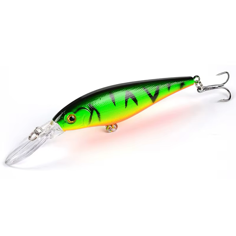 Minnow 115mm 10,5g – Swimbait flotante para lubina con anzuelo triple - imagen 3