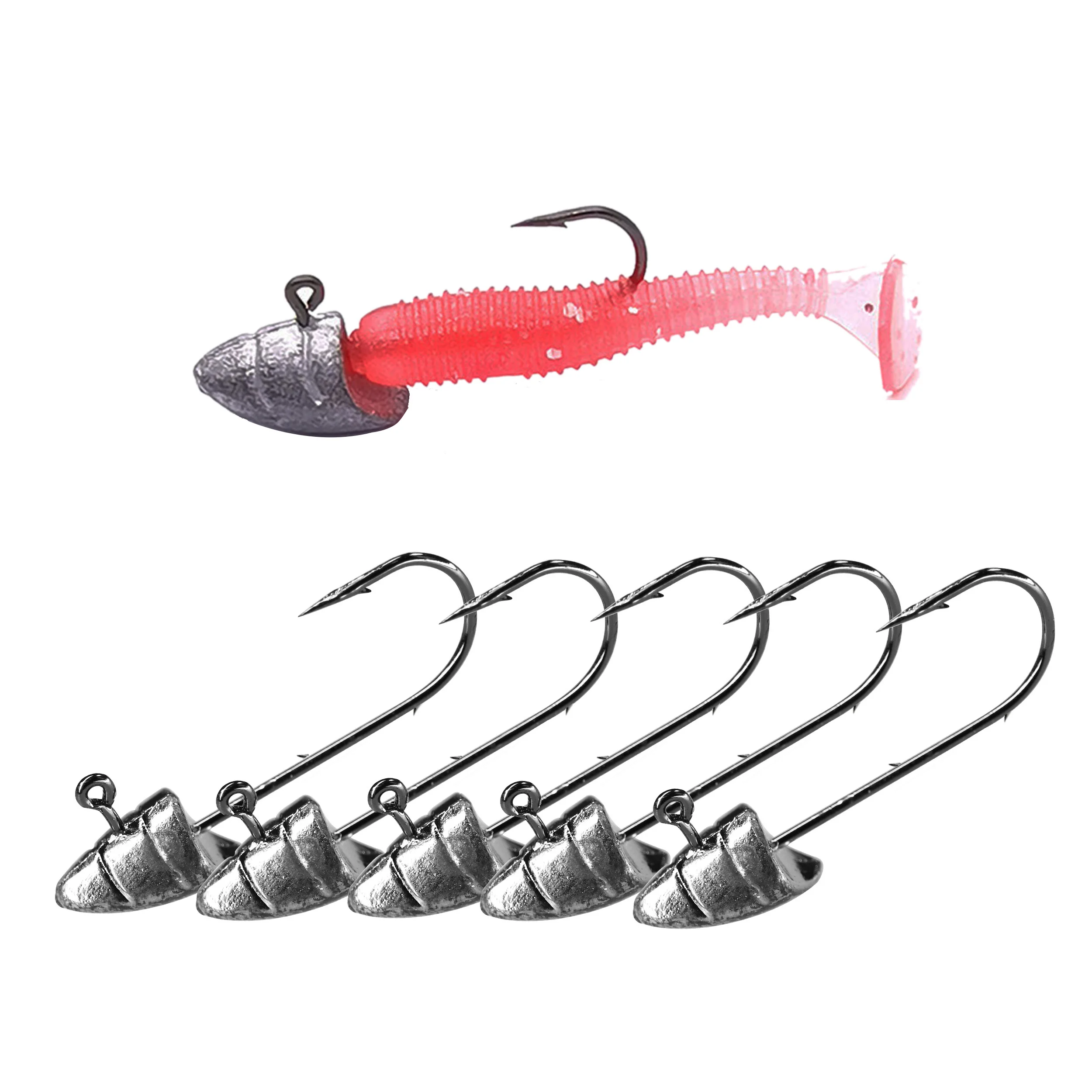 Anzuelos Jig Head acero inoxidable – Cabeza de plomo para vinilo - imagen 3