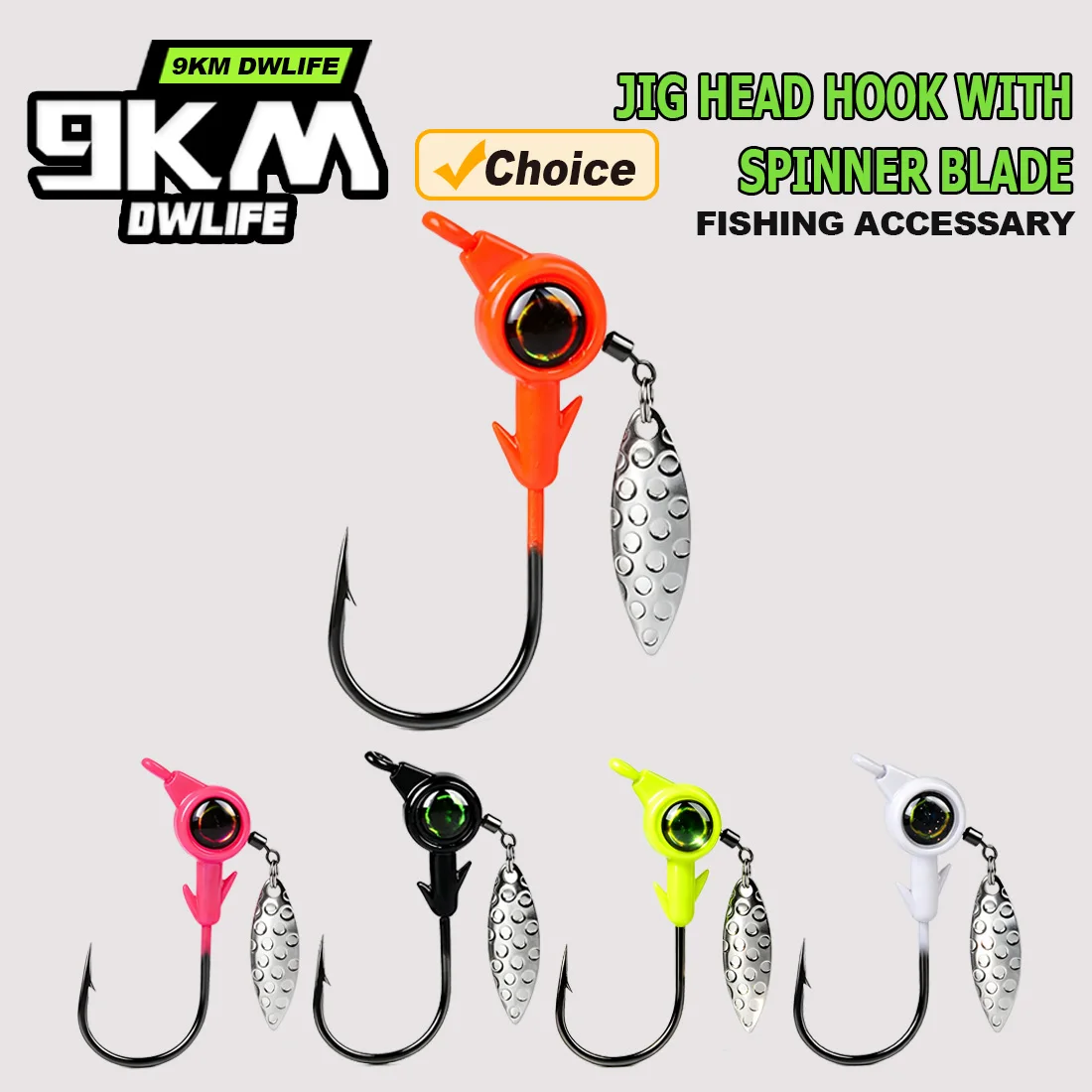 Jig Head con cuchilla giratoria para vinilo – agua salada - imagen 4