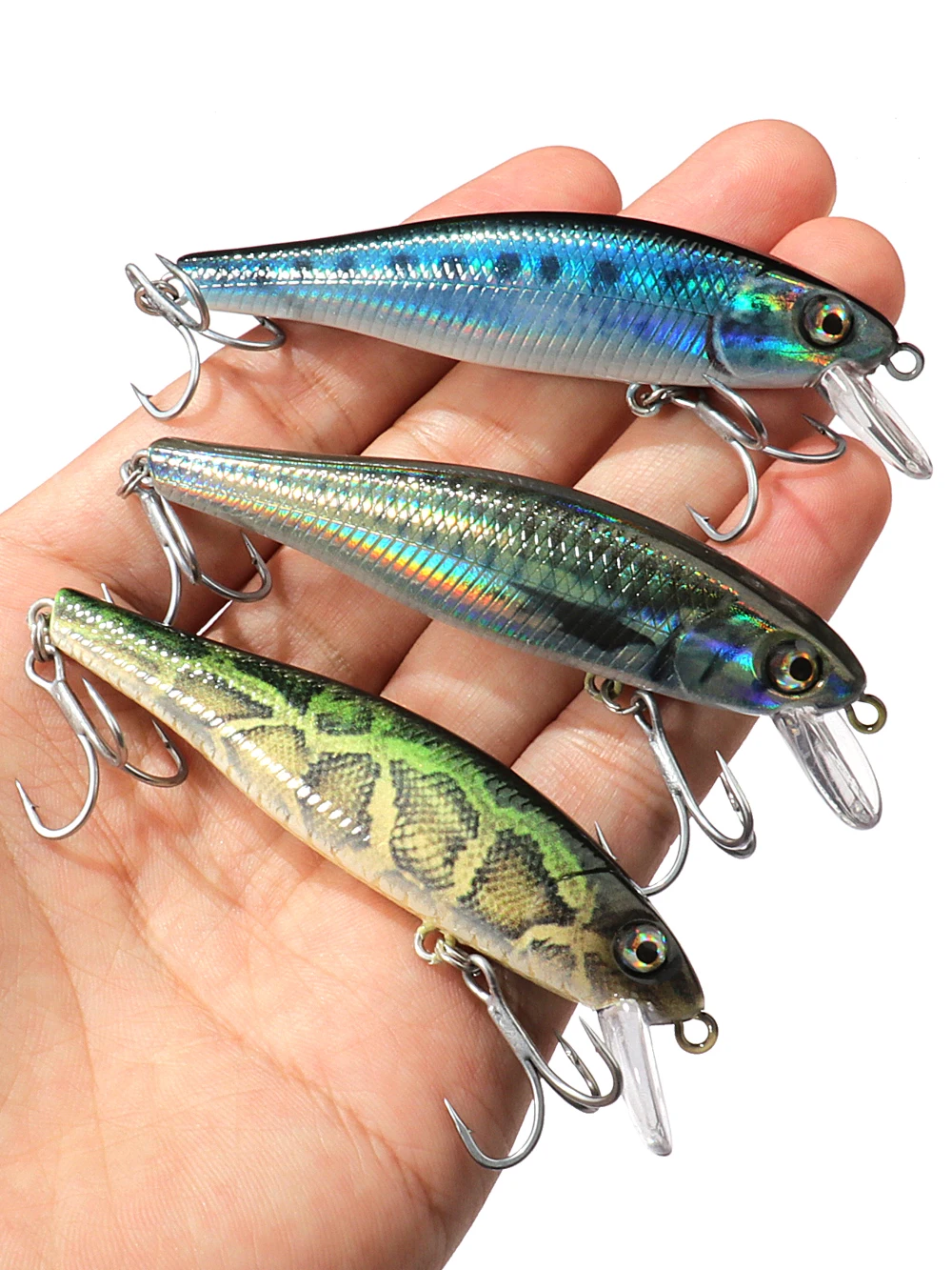 Forma tipo Minnow y cuerpo de natación