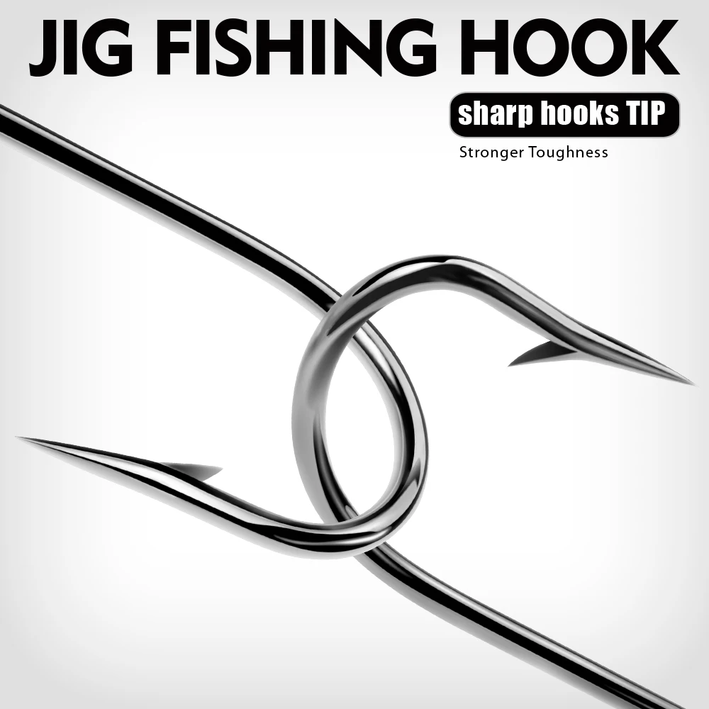Anzuelos dobles PROBEROS de acero alto carbono con plumas – Jigging - imagen 4