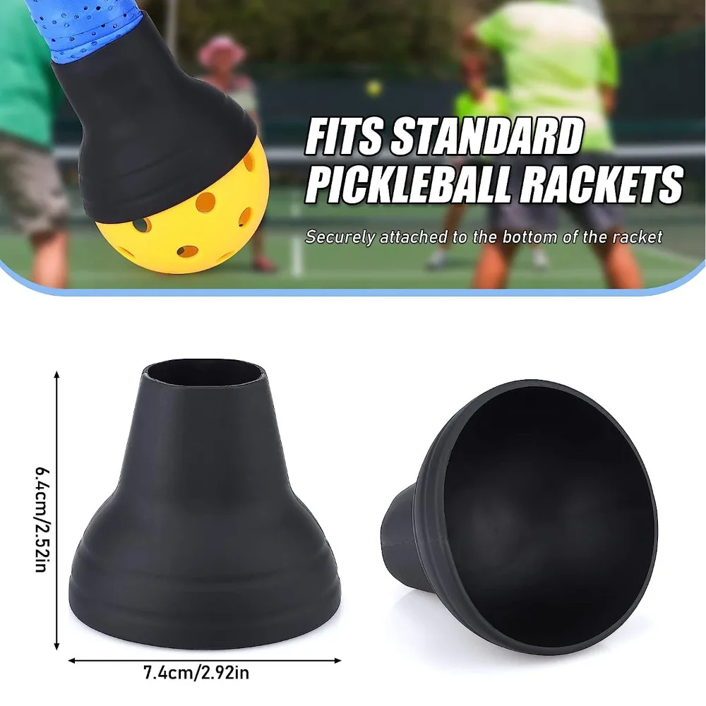 Recogedor de pelotas de pickleball y tenis en acción