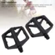 Pedales de plataforma ancha de nailon con tira reflectante para bici