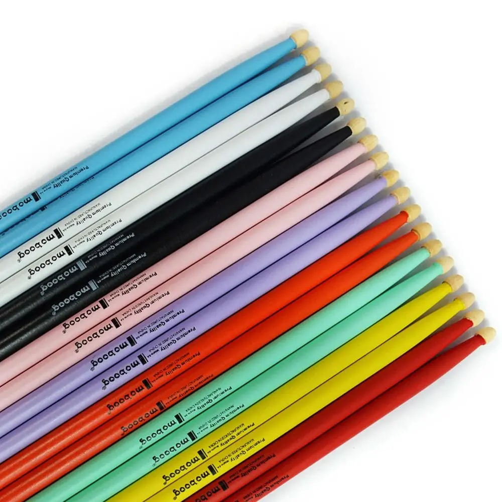 Baquetas de tambor de madera 5A multicolor para principiantes - imagen 2