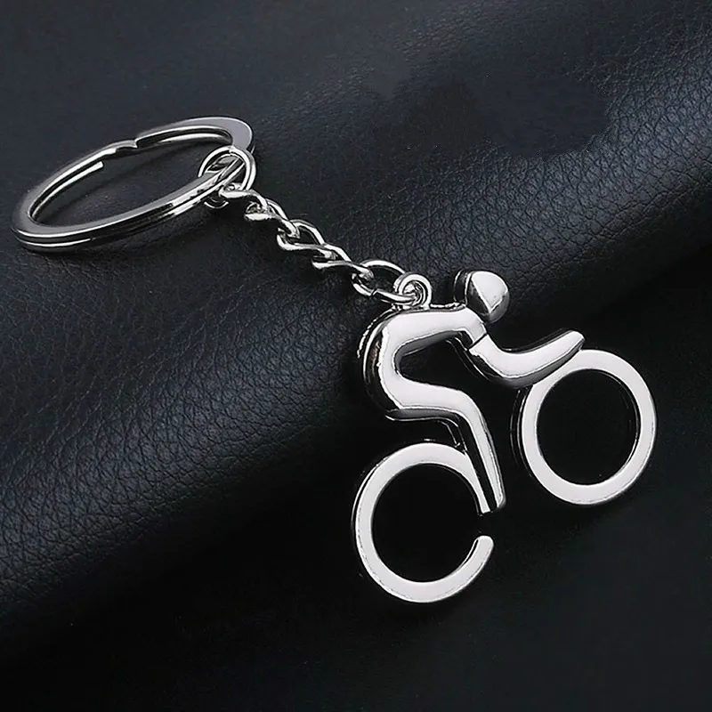 Llavero de pesca deportiva y ciclismo para hombre en metal