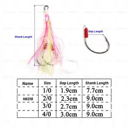 Anzuelos Glow Assist para pesca de calamar con vástago lento