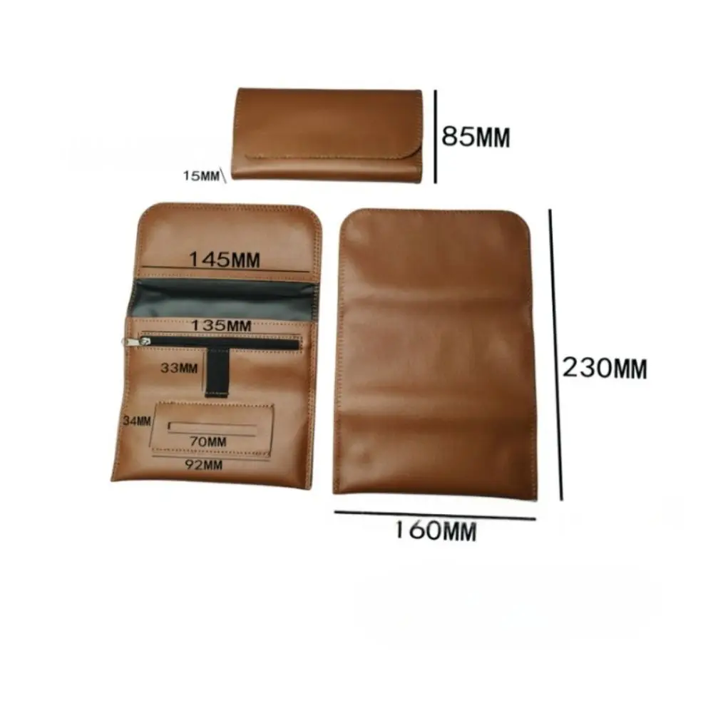 Bolsa de tabaco plegable de piel sintética para hombre - imagen 3
