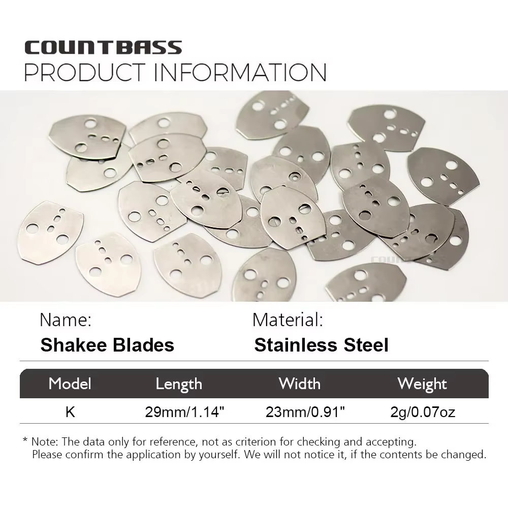 Countbass Cuchillas Turbo Inoxidable – Jig Blade Chatter para Señuelos - imagen 4