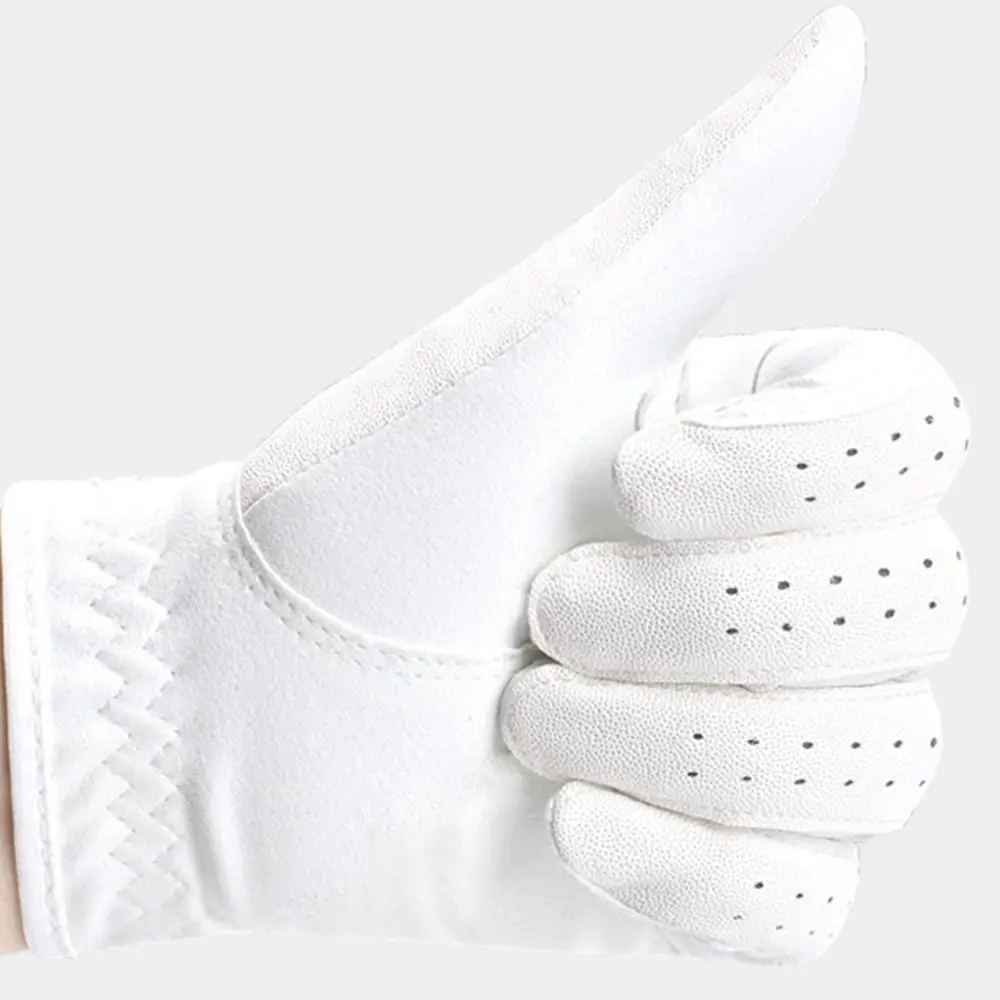 Guante de golf zurdo antideslizante de gamuza transpirable profesional - imagen 4