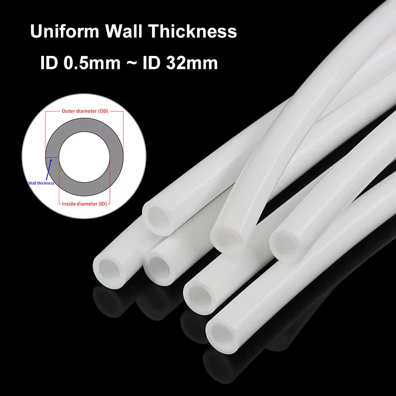 Tubo de silicona flexible alimentario blanco resistente al calor - imagen 2