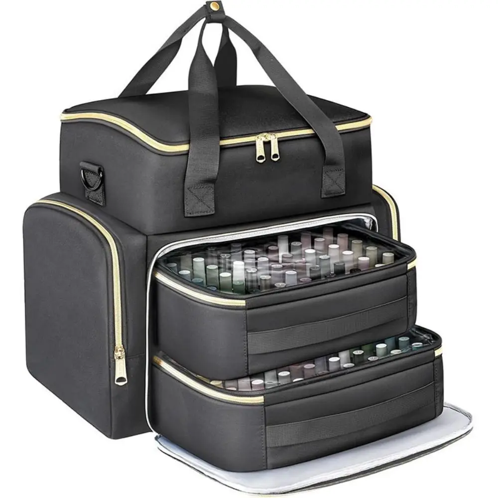 Bolsa organizadora de esmalte con correa hombro y compartimentos - imagen 4