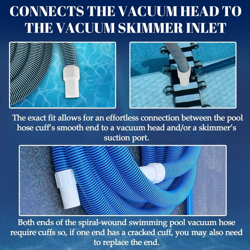 Detalle del conector de PVC para piscina