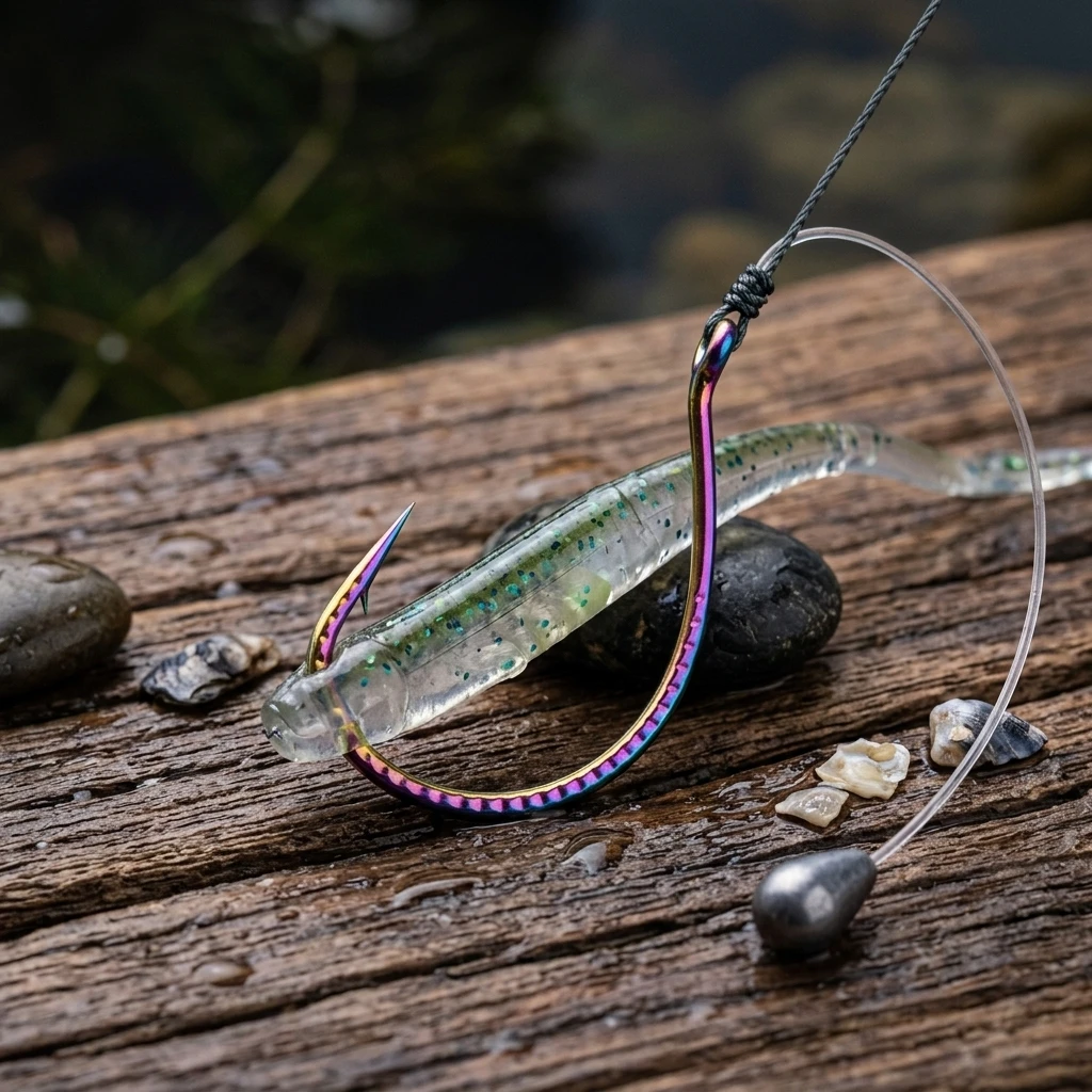 Anzuelos de pesca de acero carbono, resistentes para agua dulce y salada - imagen 5