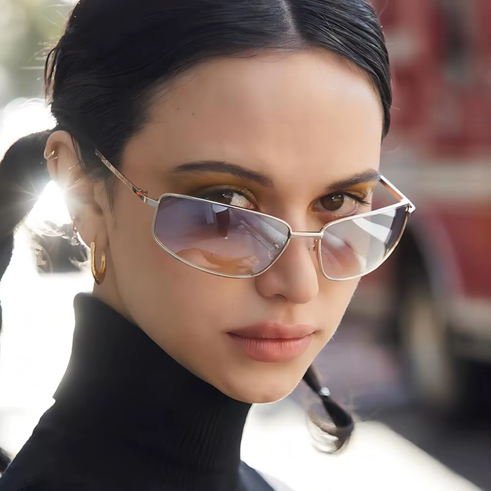 Gafas de sol vintage Americanas con montura metálica UV400 clásicas - imagen 2
