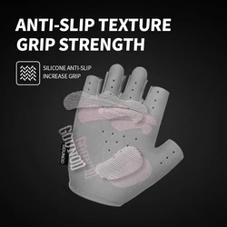 Guantes sin dedos de pesca y ciclismo, transpirables y antidesliz