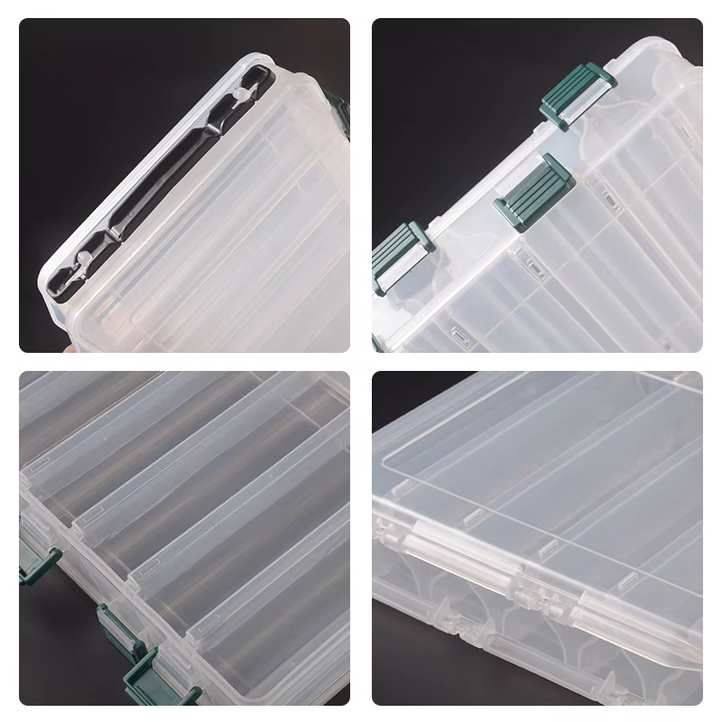 Caja de aparejos doble cara con compartimentos para señuelos y cebos - imagen 4